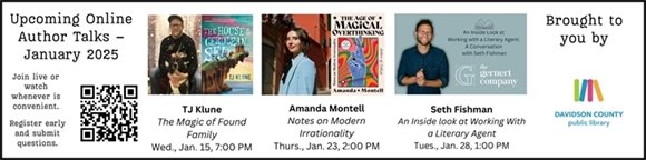January online author talks