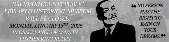 Library closing on 1/19/26