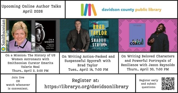 April Online Author Talks