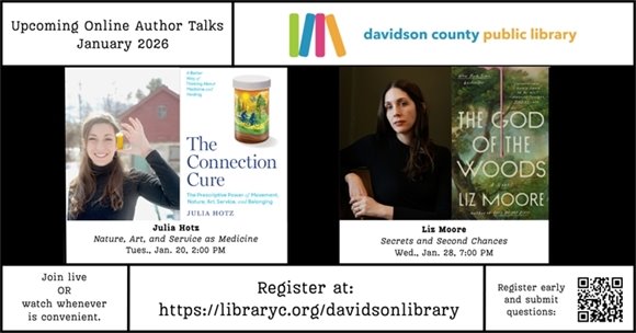 January online author talks