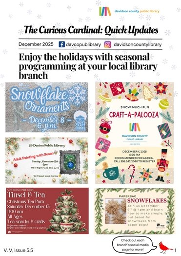 December Library Newsletter, 2025