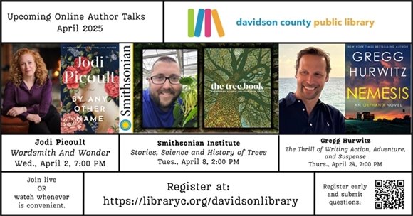April online author talks