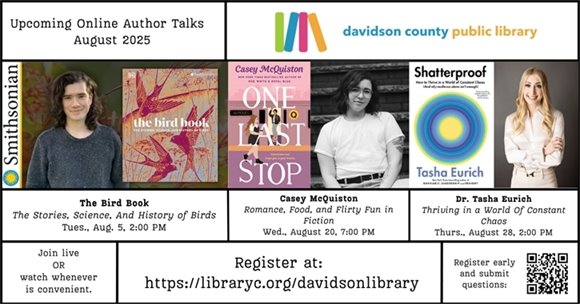 August online author events