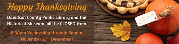Thanksgiving Closure Notice