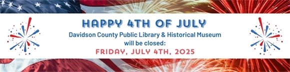 The Library will be closed on July 4th